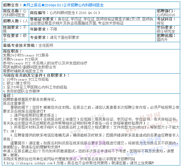 最新内科医生职位招募资讯